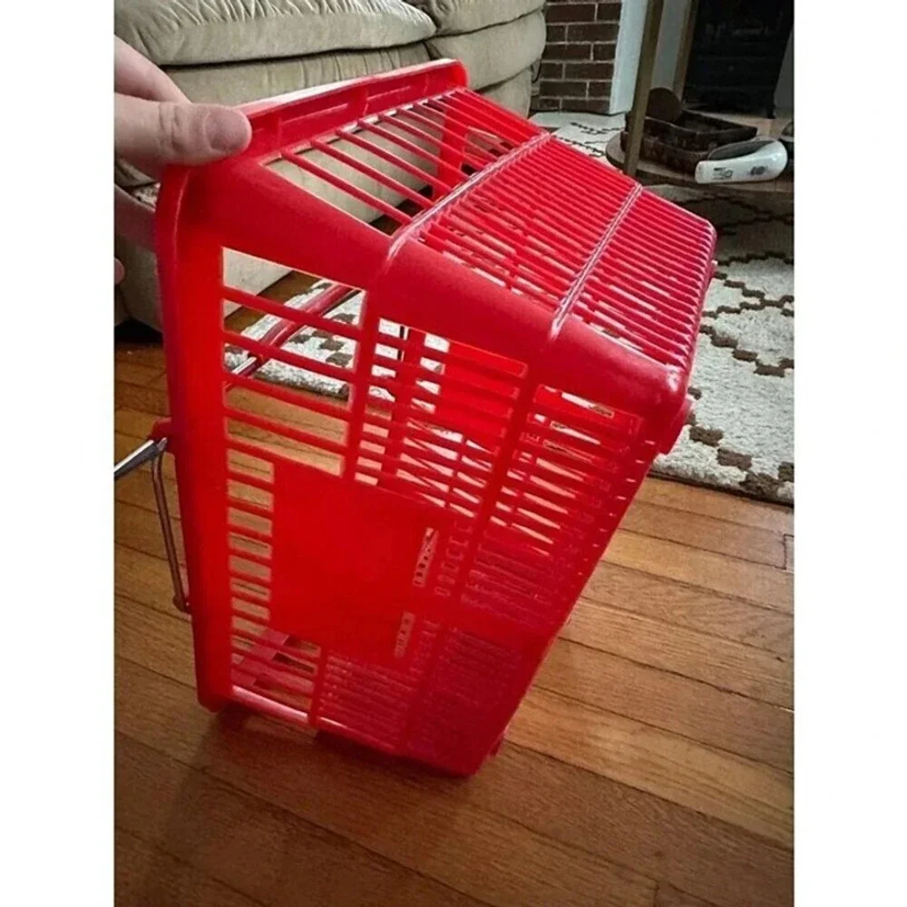 Red Shopping Cart Basket